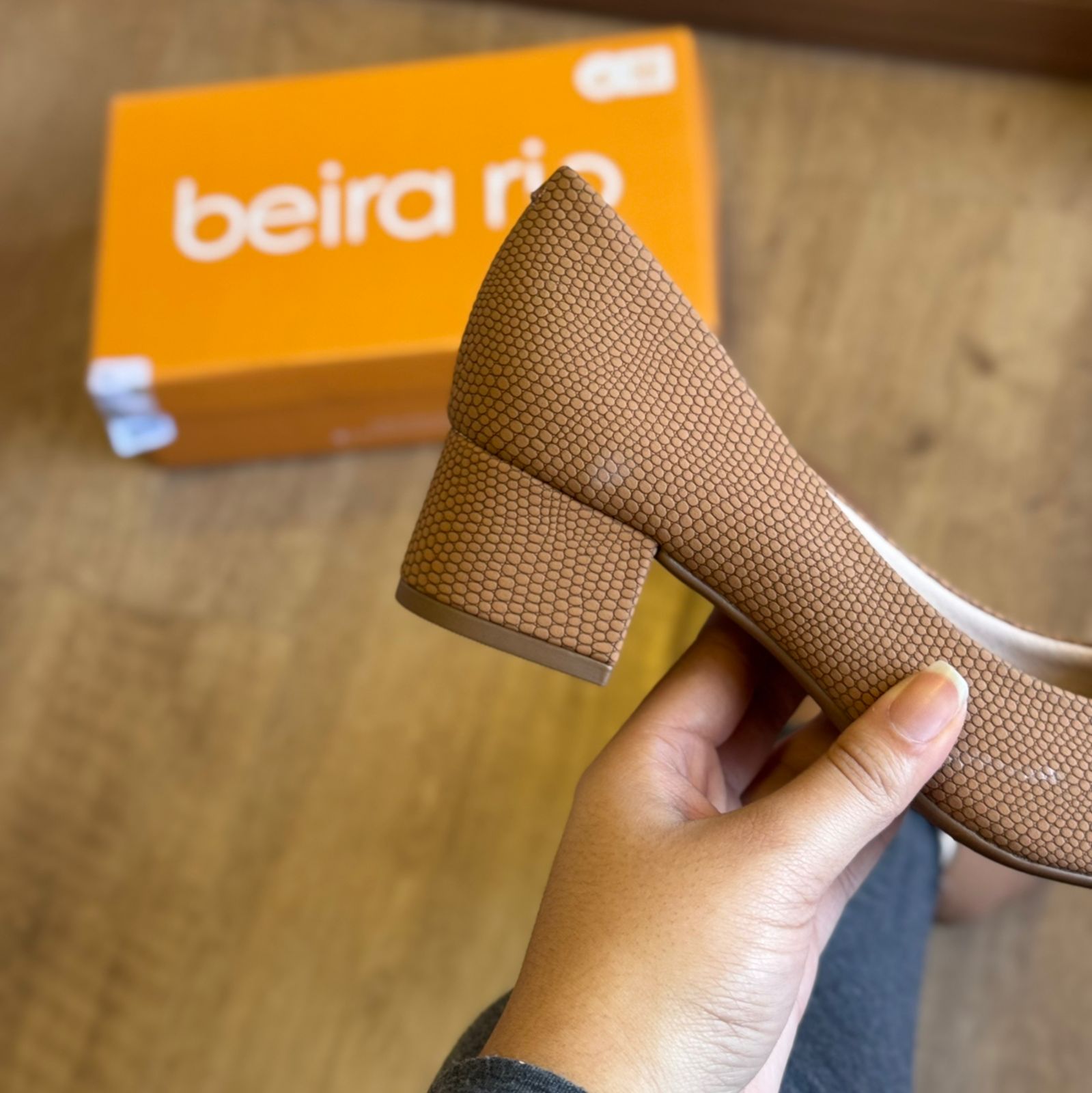 Sandália Beira Rio Salto Bloco 4182.200