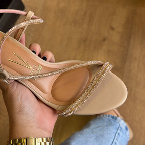 Salto Vizzano Bloco Tiras com Strass 6291.1175.28193