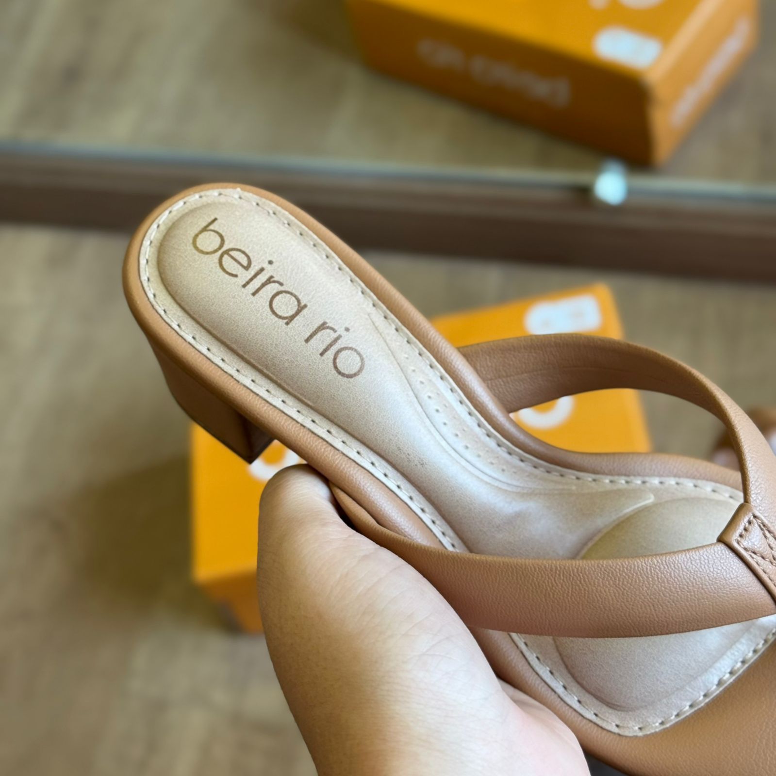 Salto Beira Rio Casual de Dedo 8246.1212